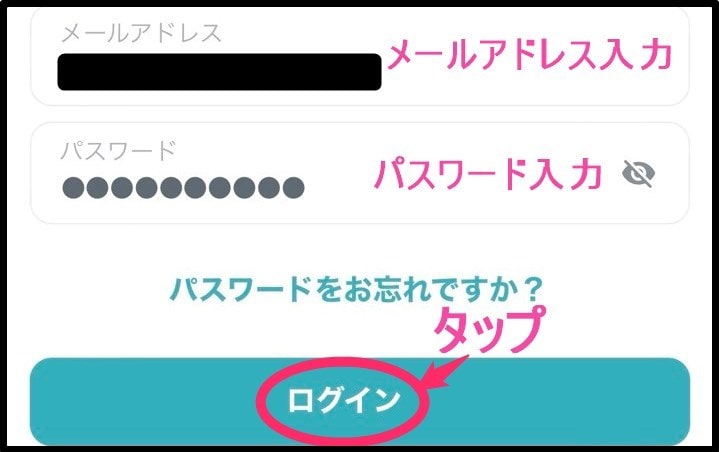 Surfsharkアカウントログイン (iphone)