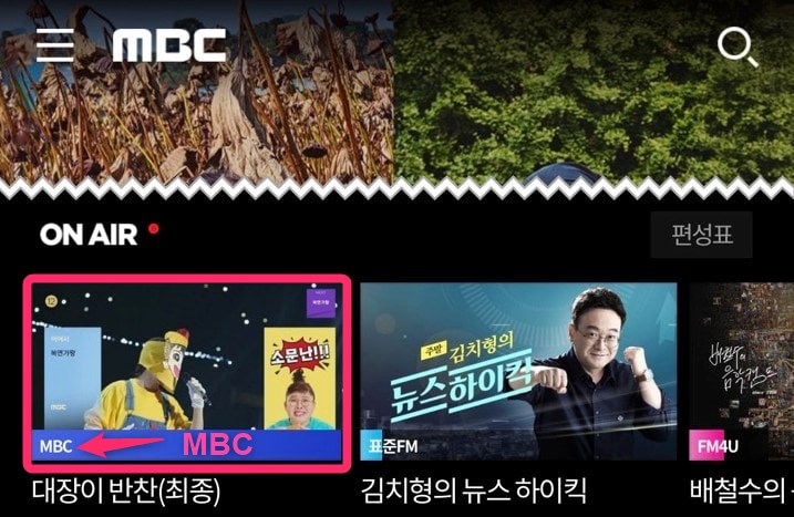 韓国MBC「覆面歌王」ON AIRチャンネル「MBC」