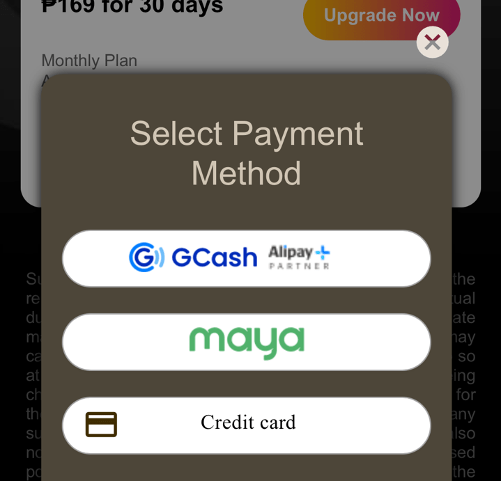 「ViU」有料会員登録方法。支払い方法