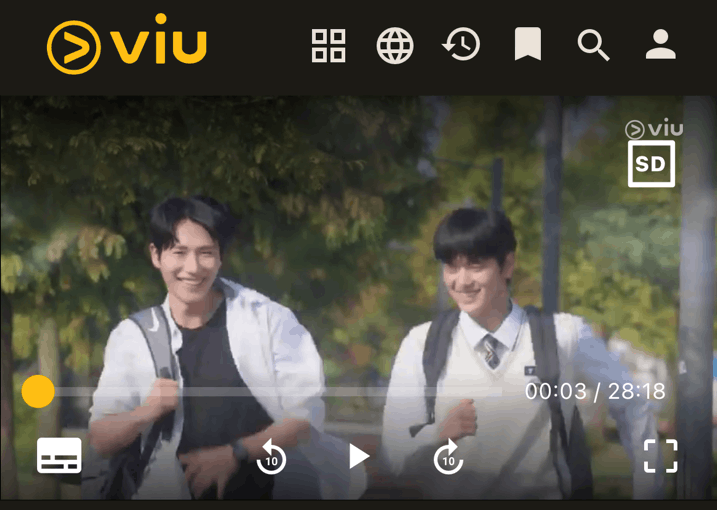 ViU「めぐり逢うぼくら Always Meet Again」画面